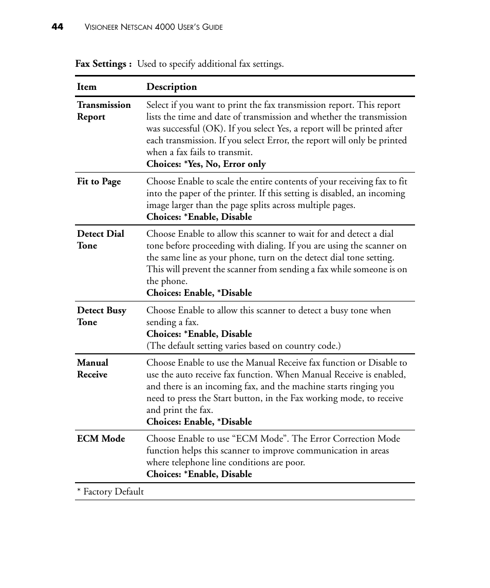 Visioneer NETSCAN 4000 User Manual | Page 51 / 186
