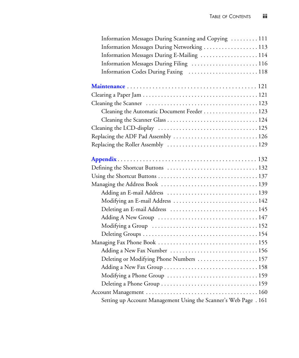 Visioneer NETSCAN 4000 User Manual | Page 6 / 186