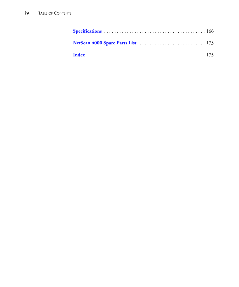 Visioneer NETSCAN 4000 User Manual | Page 7 / 186