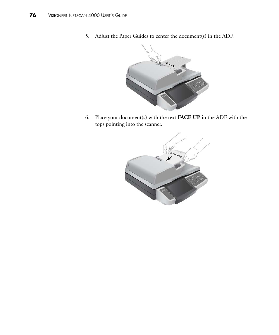 Visioneer NETSCAN 4000 User Manual | Page 83 / 186