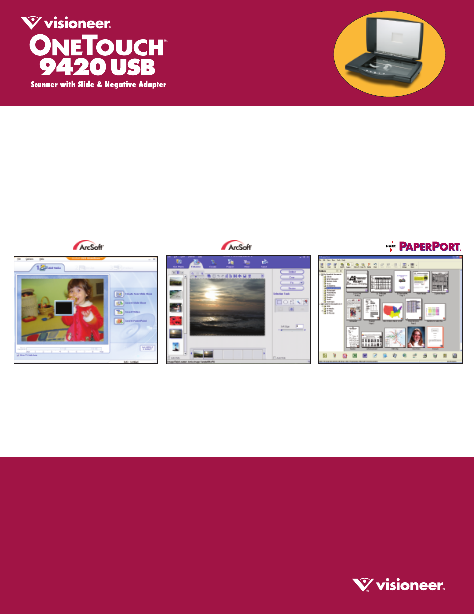 Powerful software | Visioneer OneTouch 9420 USB User Manual | Page 2 / 2