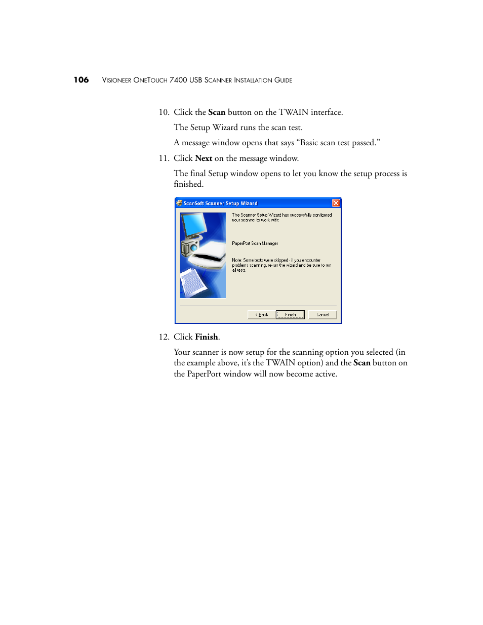 Visioneer OneTouch 7400 User Manual | Page 111 / 122