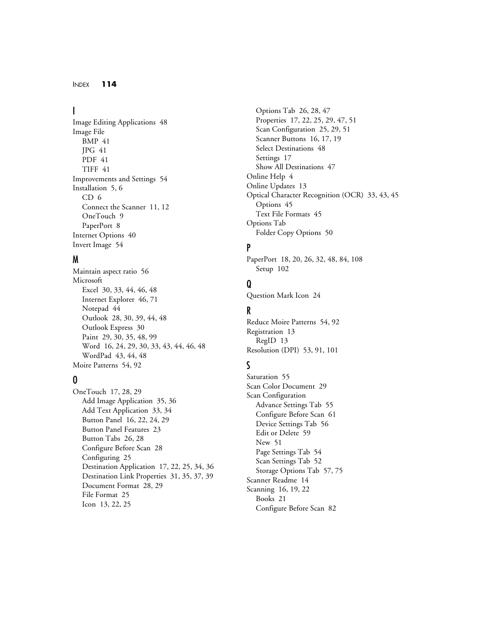 Visioneer OneTouch 7400 User Manual | Page 119 / 122