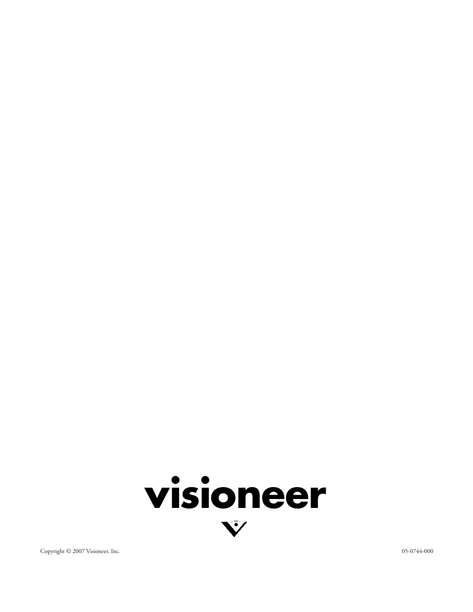 Visioneer | Visioneer OneTouch 7400 User Manual | Page 122 / 122