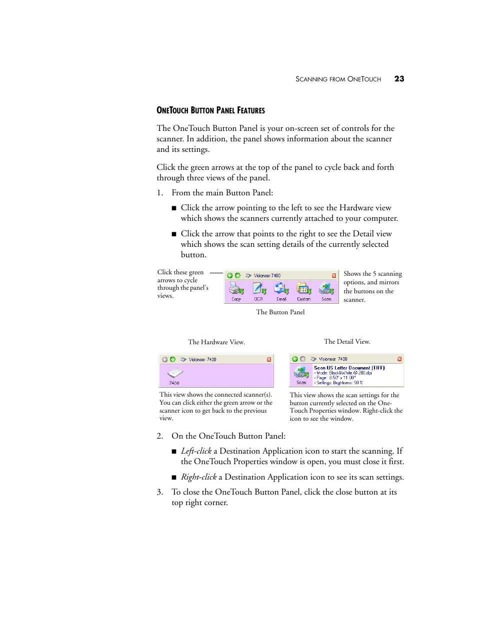 Visioneer OneTouch 7400 User Manual | Page 28 / 122