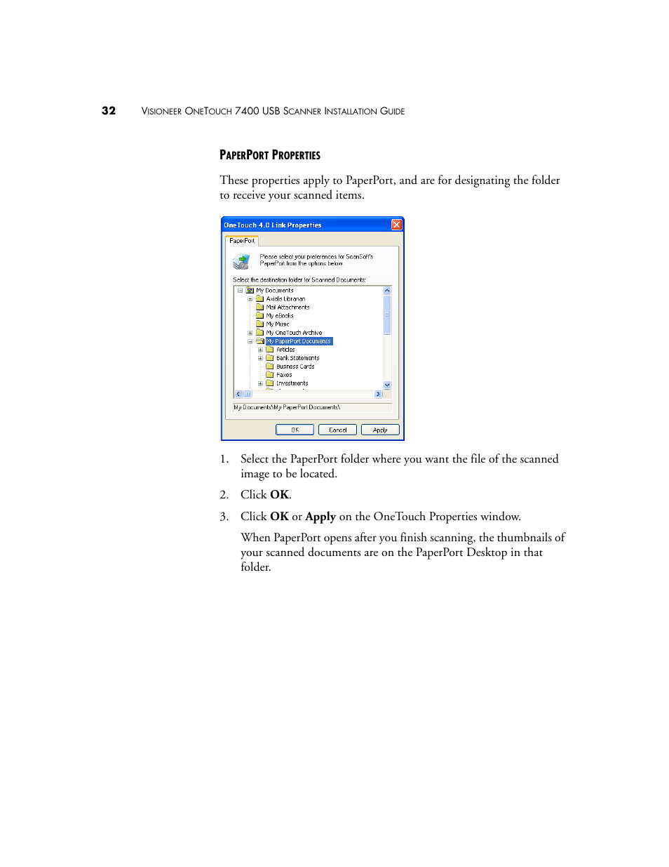 Visioneer OneTouch 7400 User Manual | Page 37 / 122