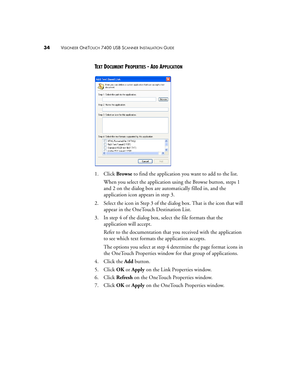 Visioneer OneTouch 7400 User Manual | Page 39 / 122