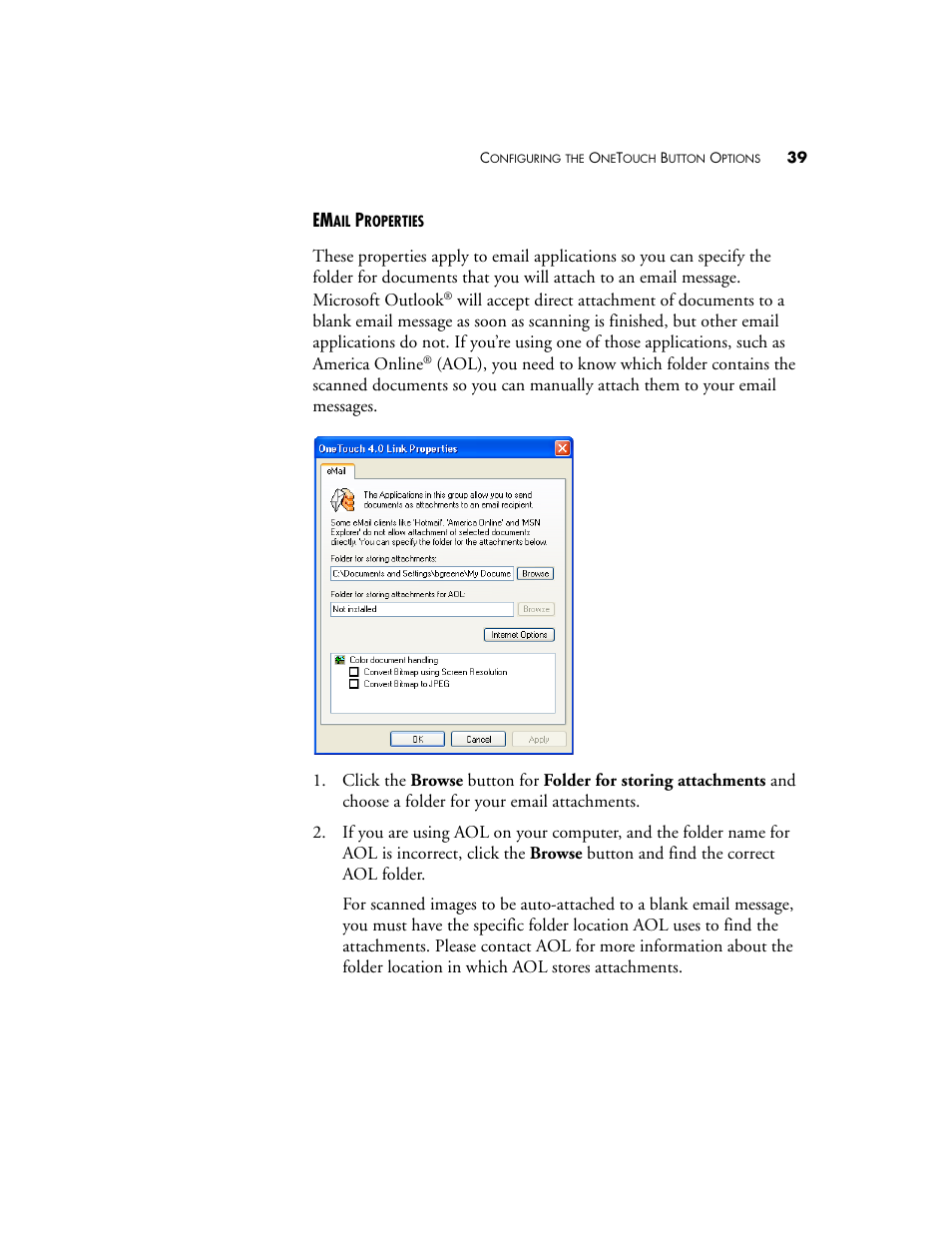 Visioneer OneTouch 7400 User Manual | Page 44 / 122