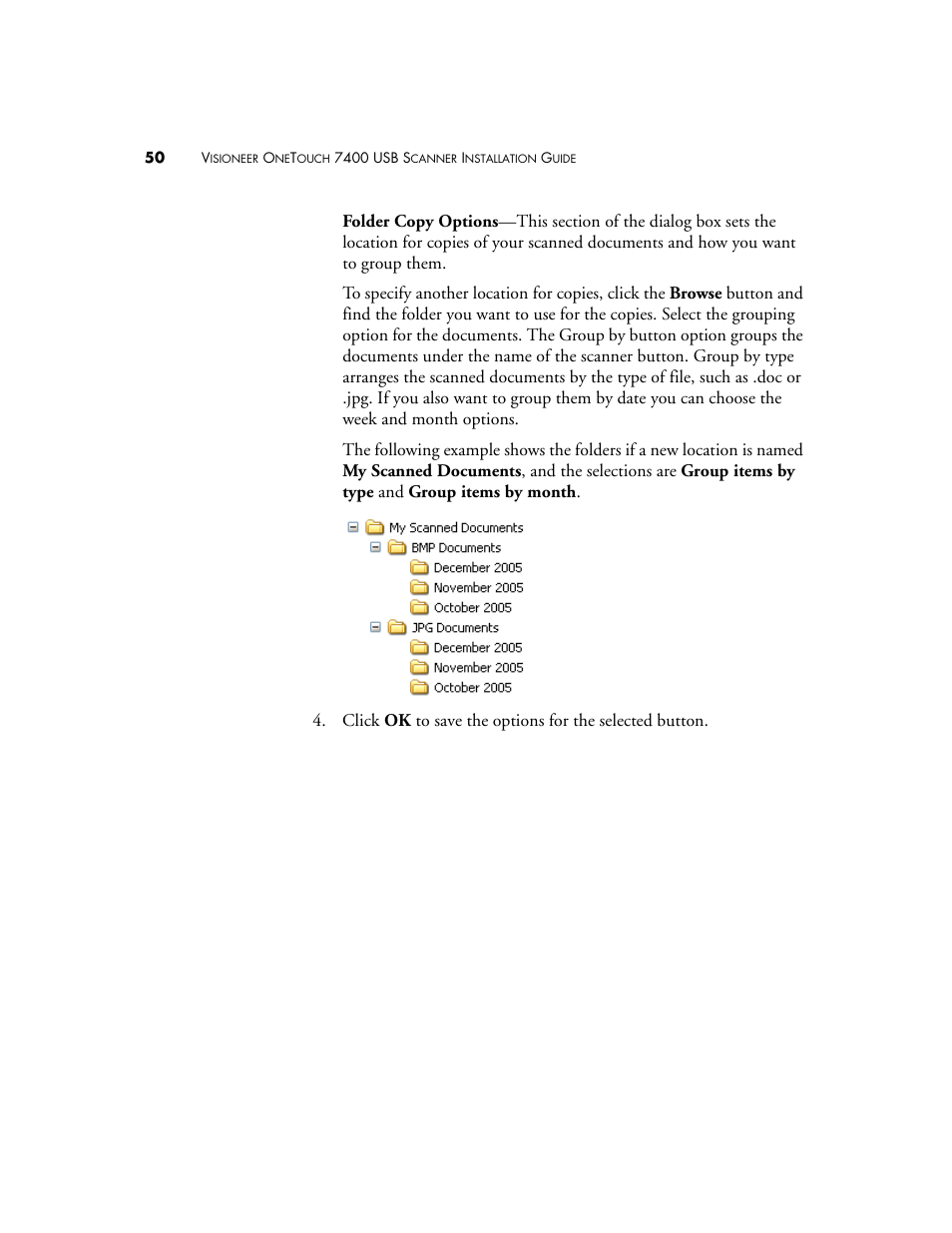 Visioneer OneTouch 7400 User Manual | Page 55 / 122