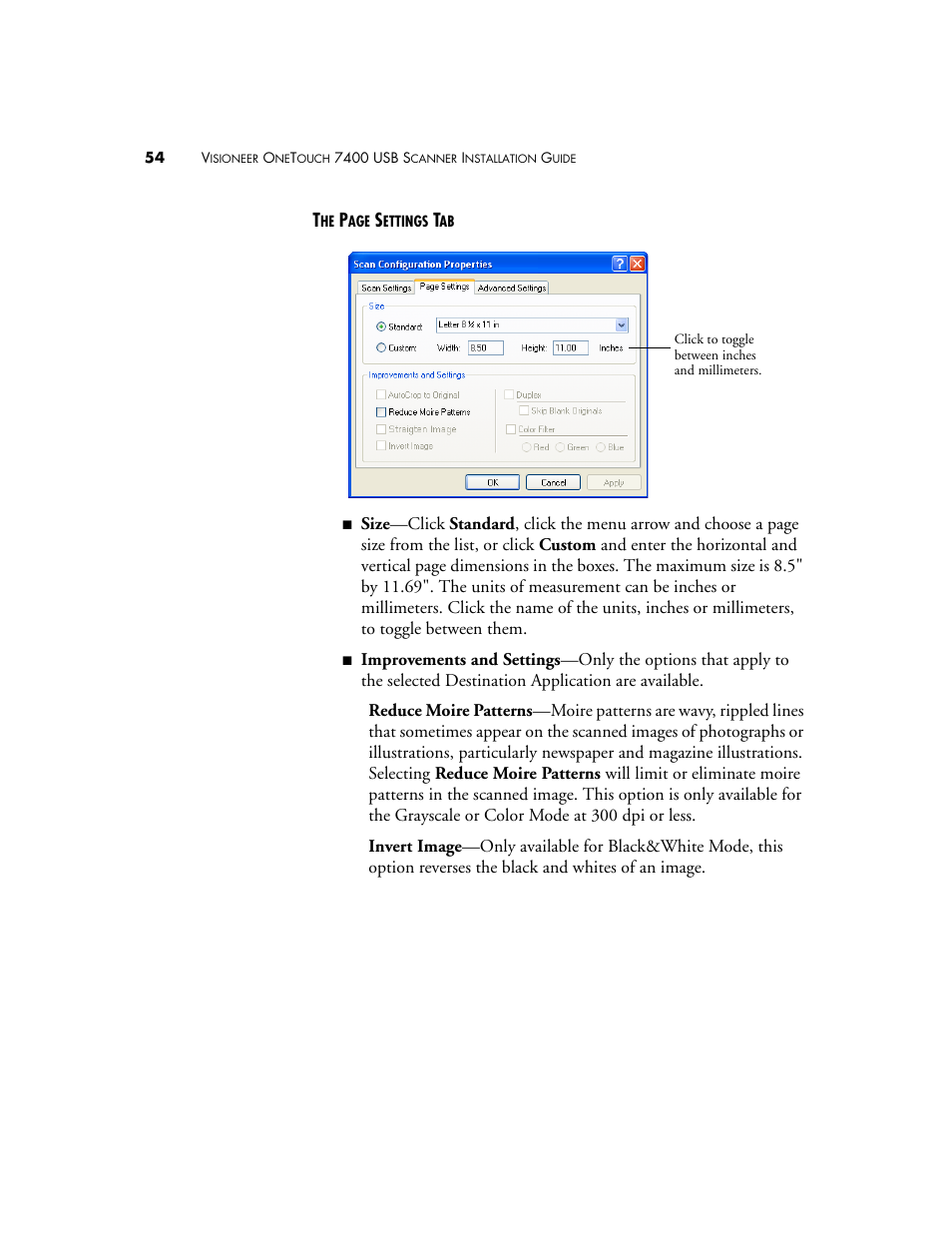 Visioneer OneTouch 7400 User Manual | Page 59 / 122