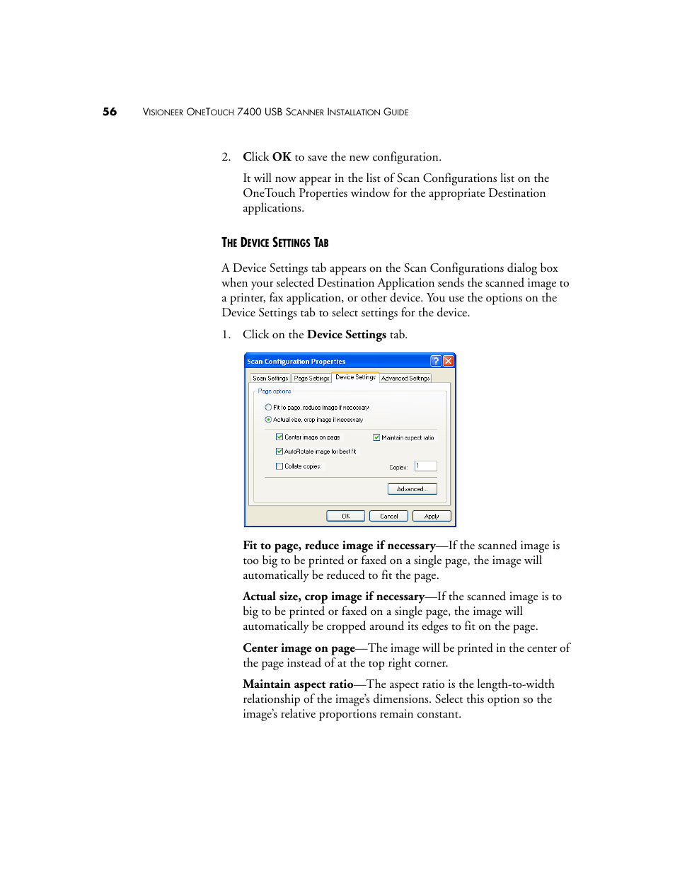 Visioneer OneTouch 7400 User Manual | Page 61 / 122