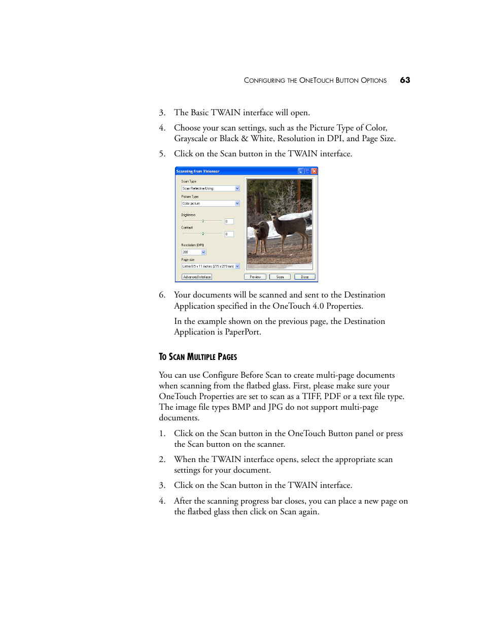 Visioneer OneTouch 7400 User Manual | Page 68 / 122