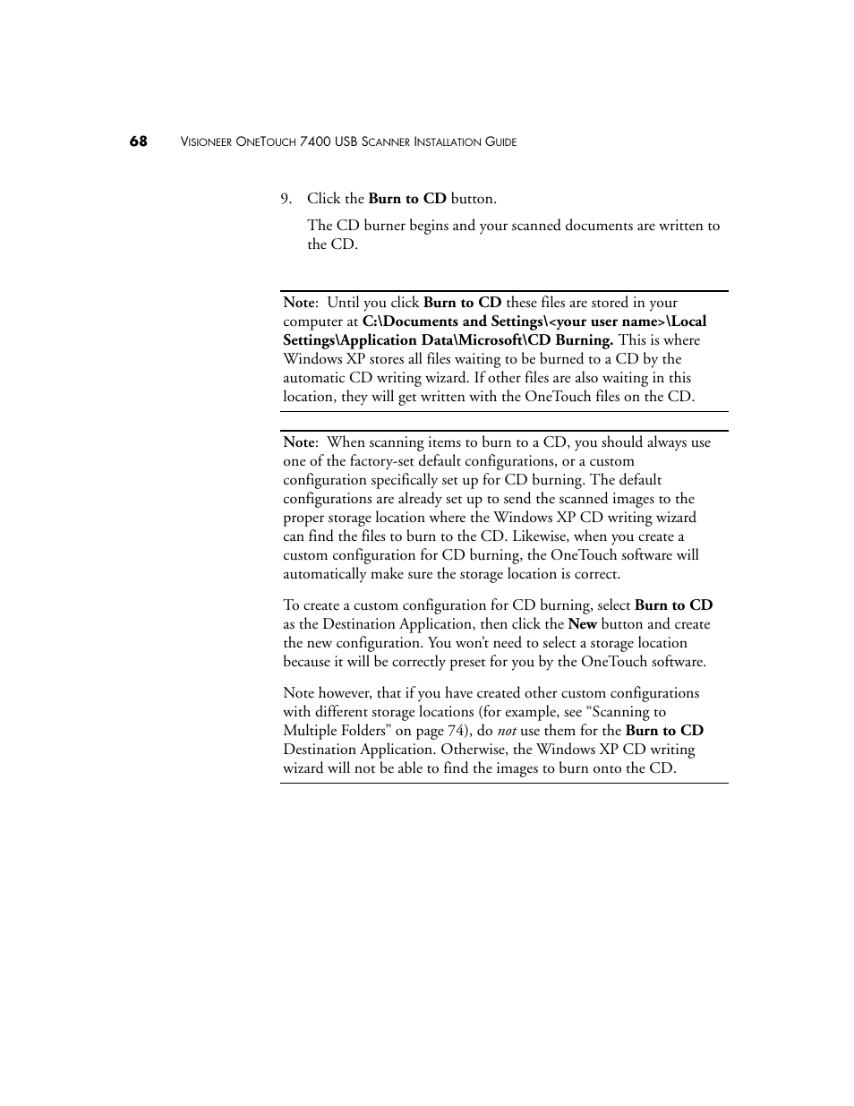 Visioneer OneTouch 7400 User Manual | Page 73 / 122