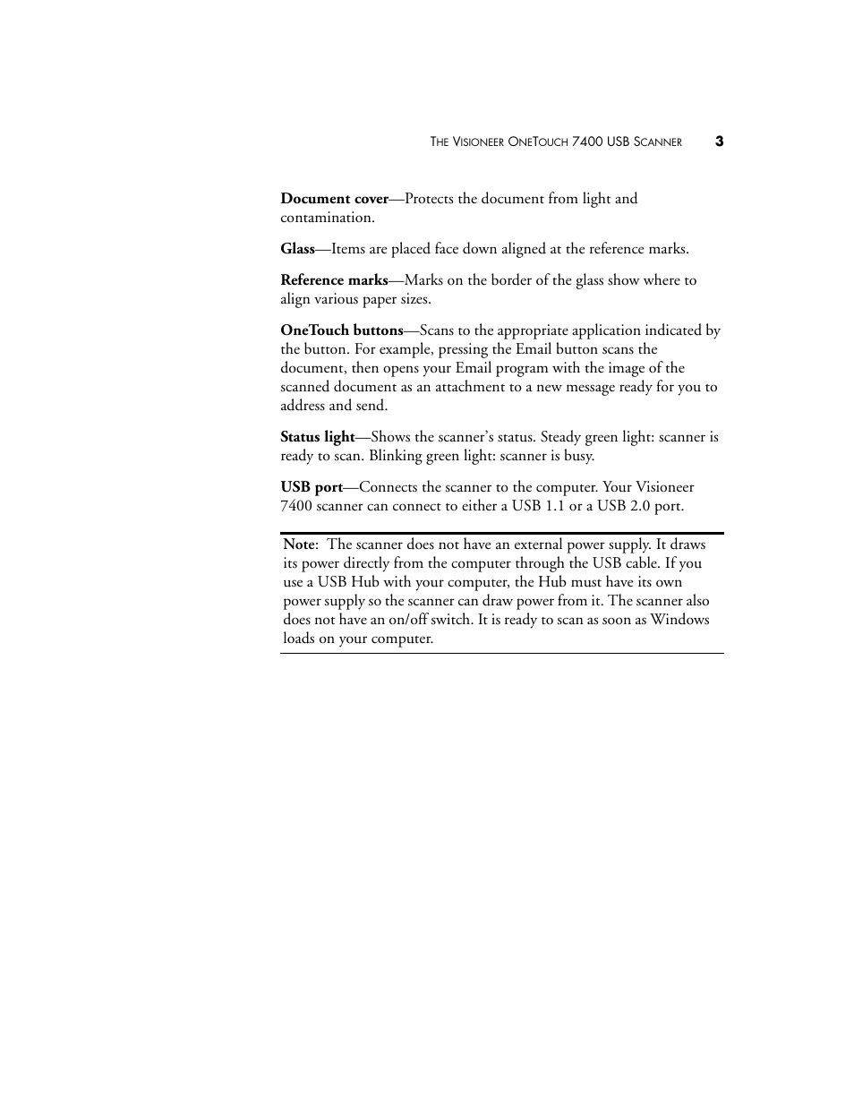 Visioneer OneTouch 7400 User Manual | Page 8 / 122
