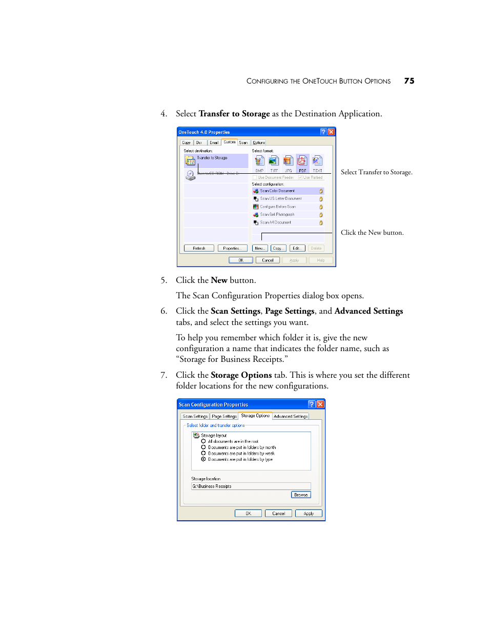 Visioneer OneTouch 7400 User Manual | Page 80 / 122