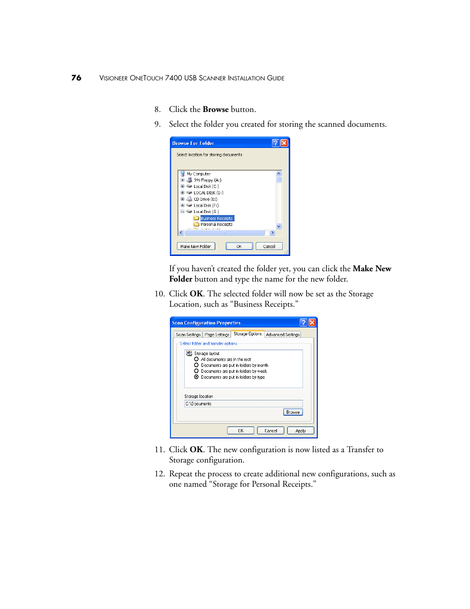 Visioneer OneTouch 7400 User Manual | Page 81 / 122