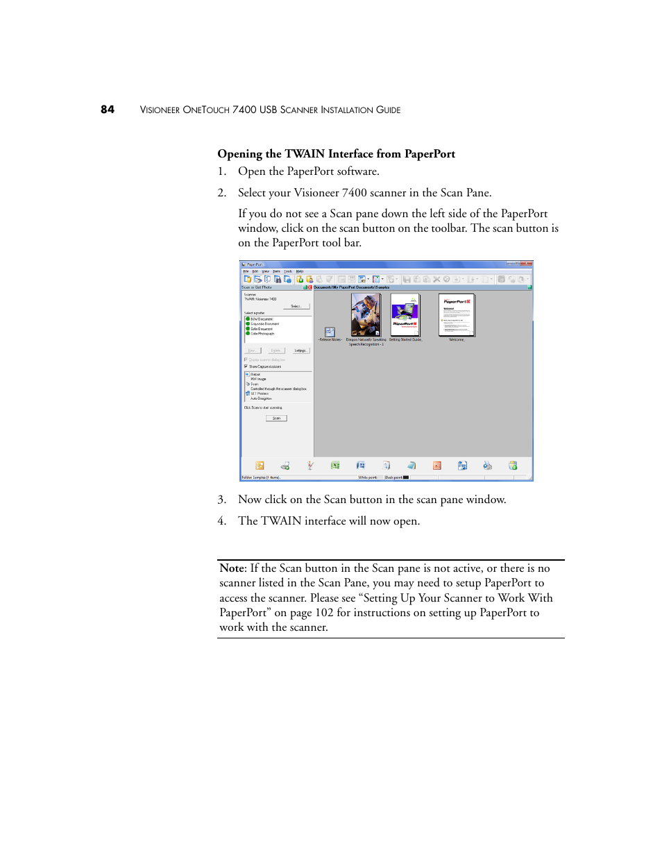 Visioneer OneTouch 7400 User Manual | Page 89 / 122