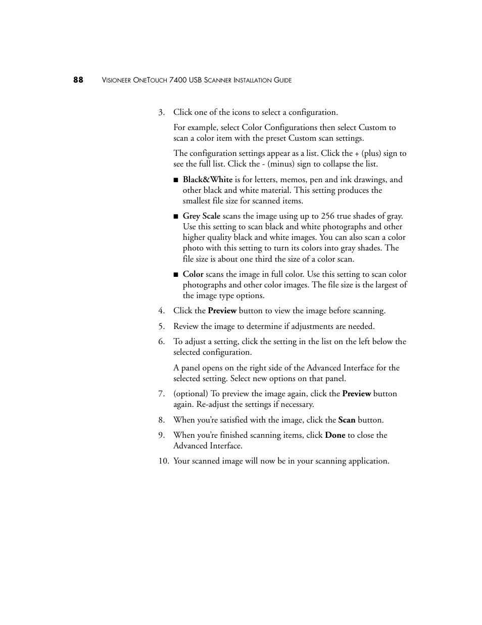 Visioneer OneTouch 7400 User Manual | Page 93 / 122