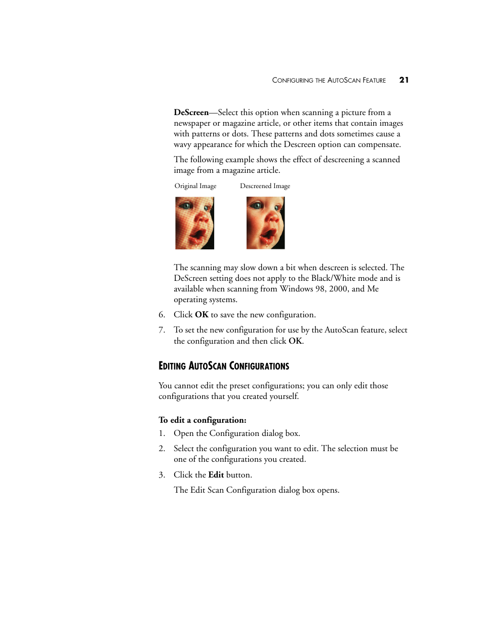 Editing autoscan configurations | Visioneer Strobe XP 200 User Manual | Page 25 / 48