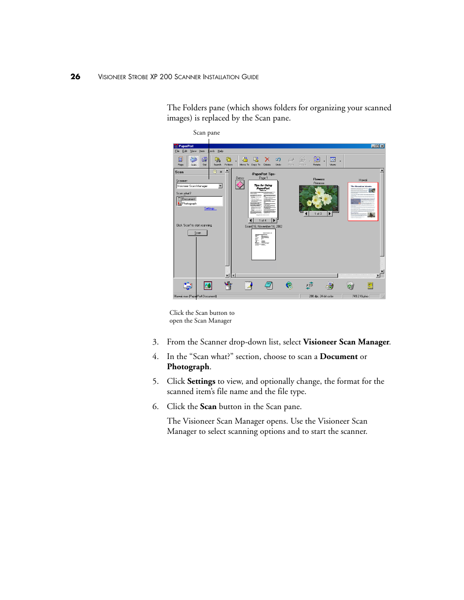 Visioneer Strobe XP 200 User Manual | Page 30 / 48