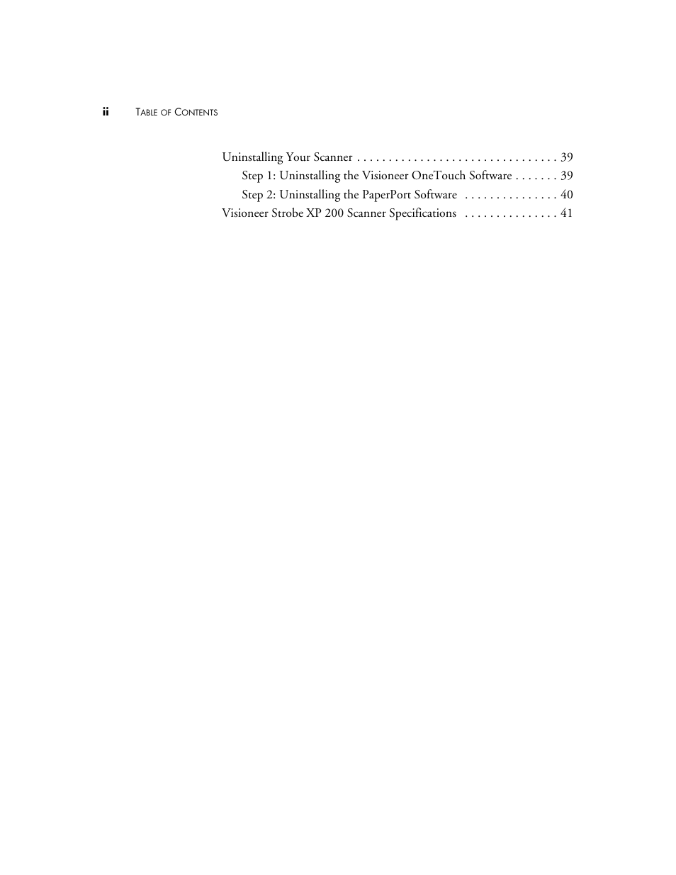 Visioneer Strobe XP 200 User Manual | Page 4 / 48