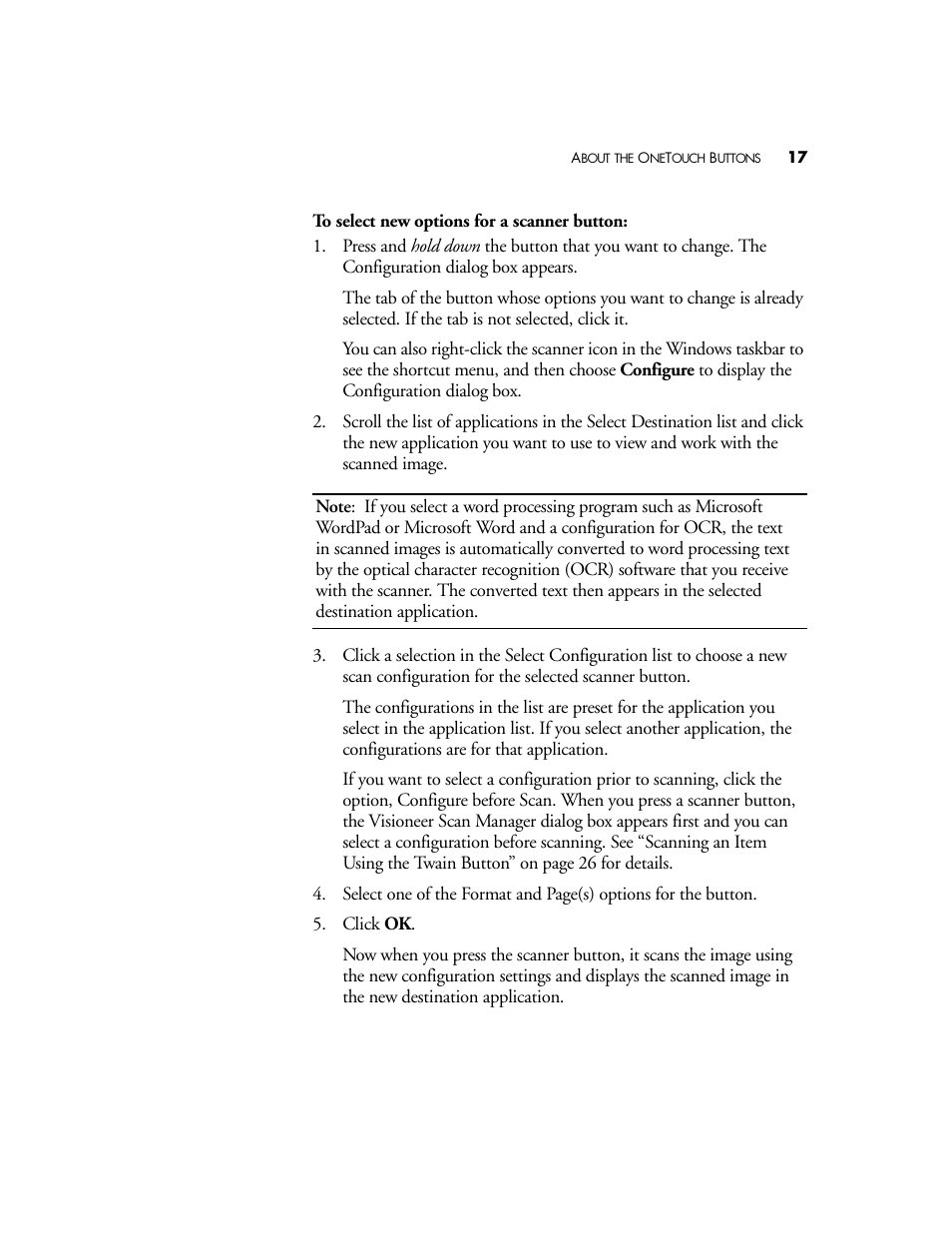 Visioneer OneTouch 58XX User Manual | Page 21 / 45