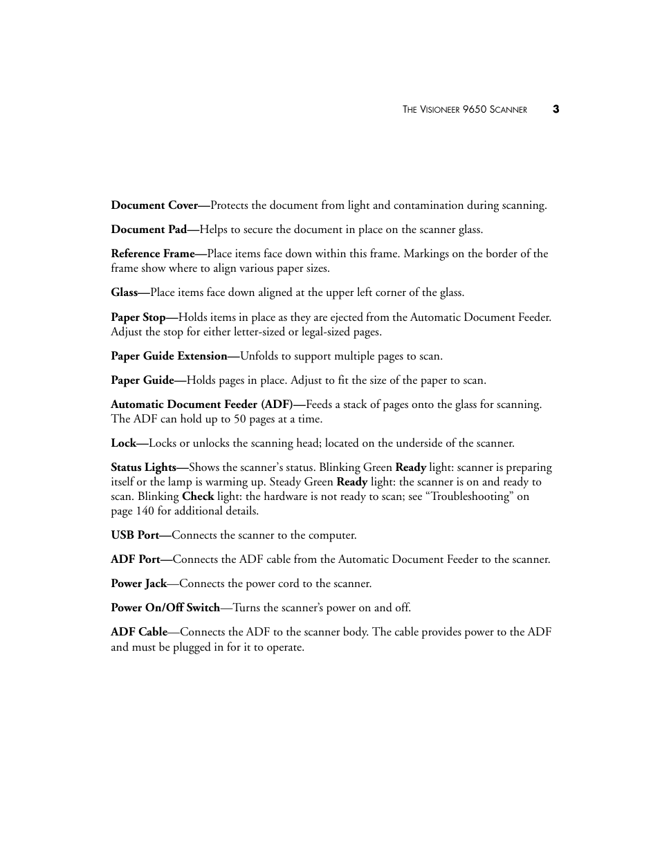 Visioneer 9650 User Manual | Page 10 / 158