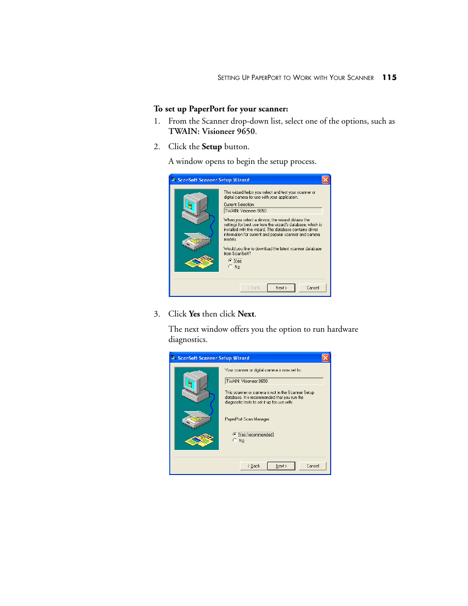 Visioneer 9650 User Manual | Page 122 / 158