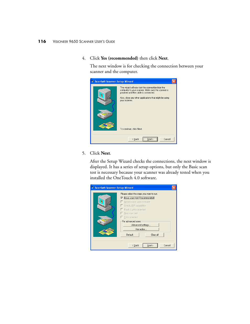 Visioneer 9650 User Manual | Page 123 / 158