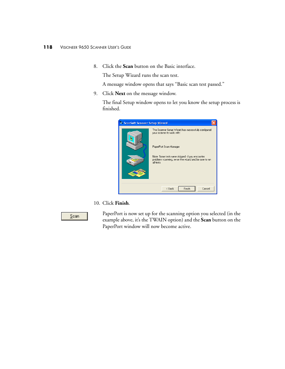Visioneer 9650 User Manual | Page 125 / 158