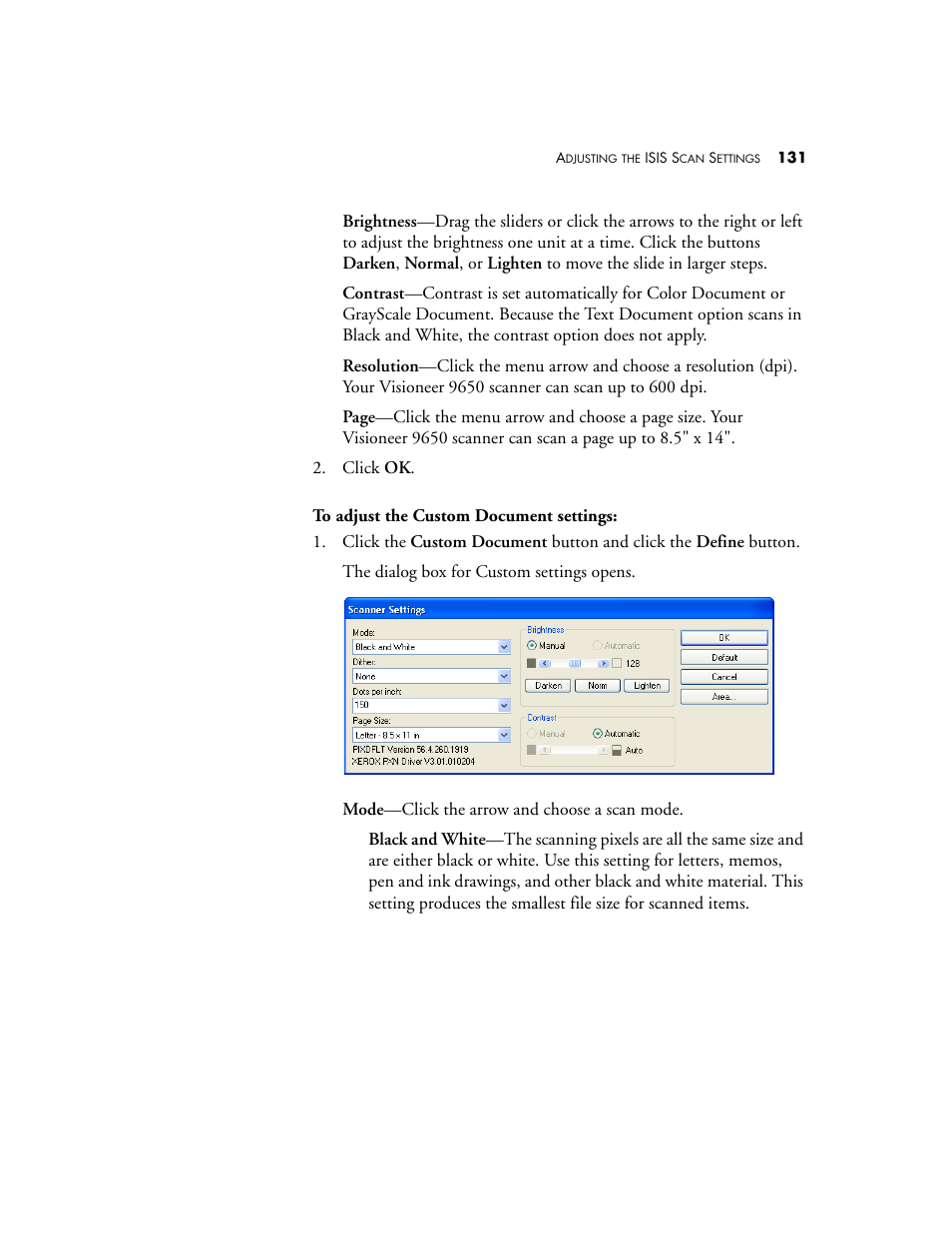 Visioneer 9650 User Manual | Page 138 / 158