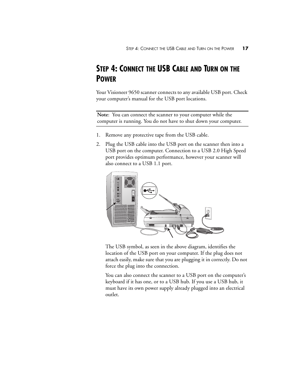 Usb c | Visioneer 9650 User Manual | Page 24 / 158