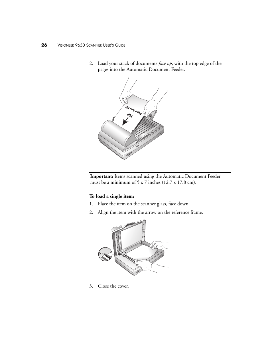 Visioneer 9650 User Manual | Page 33 / 158