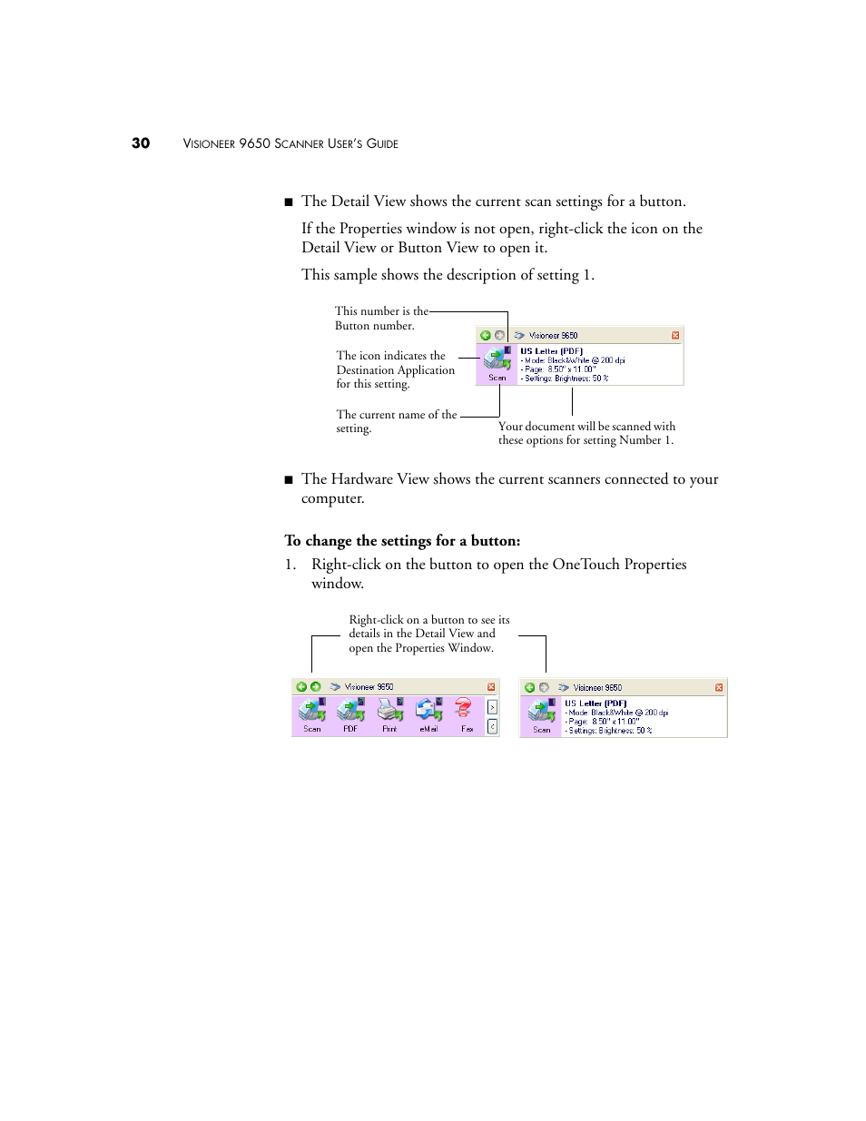 Visioneer 9650 User Manual | Page 37 / 158