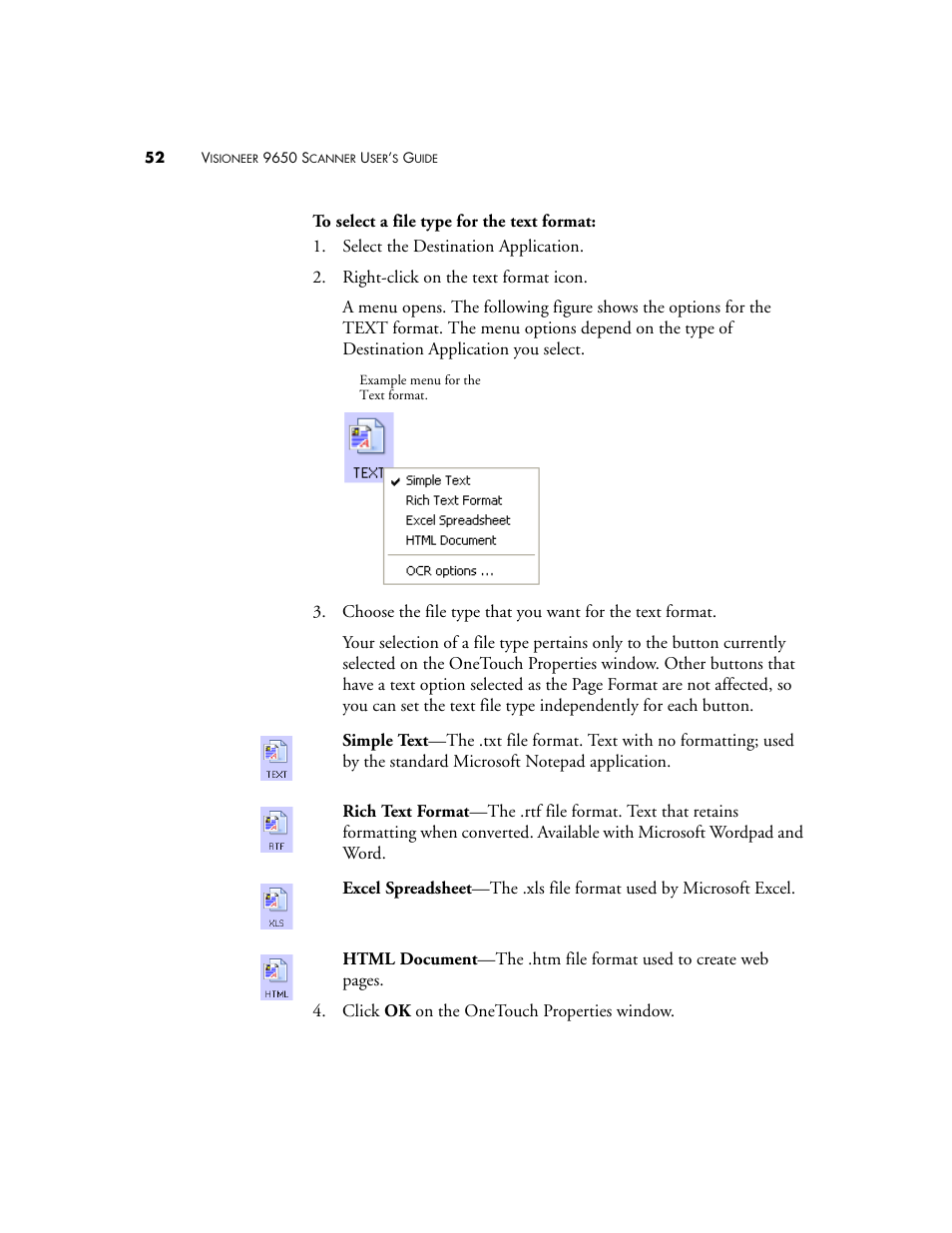 Visioneer 9650 User Manual | Page 59 / 158