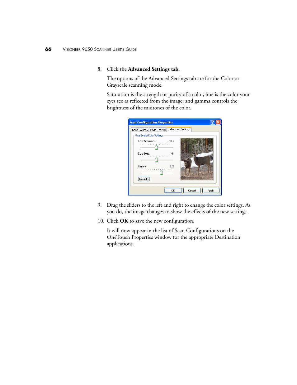 Visioneer 9650 User Manual | Page 73 / 158