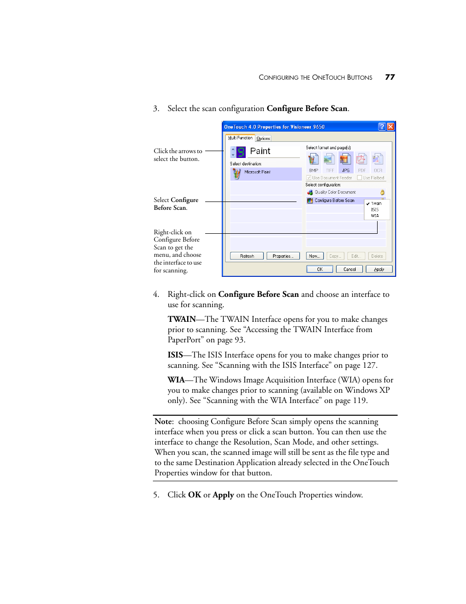 Visioneer 9650 User Manual | Page 84 / 158