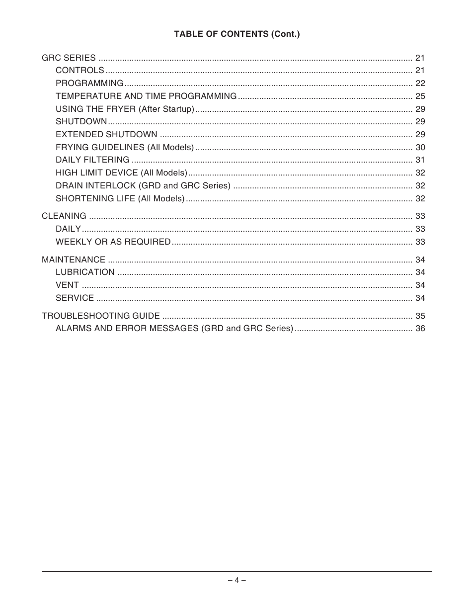 VULKAN GRD85F ML-126741 User Manual | Page 4 / 36