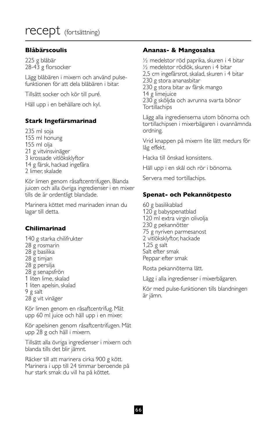 Recept | Villaware BLVLLAZ05H User Manual | Page 67 / 70