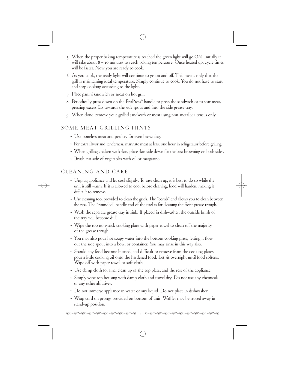 Villaware 2160 User Manual | Page 4 / 10