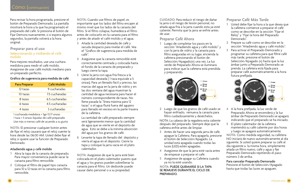 Cómo | Villaware NDVLCD0000 User Manual | Page 11 / 14