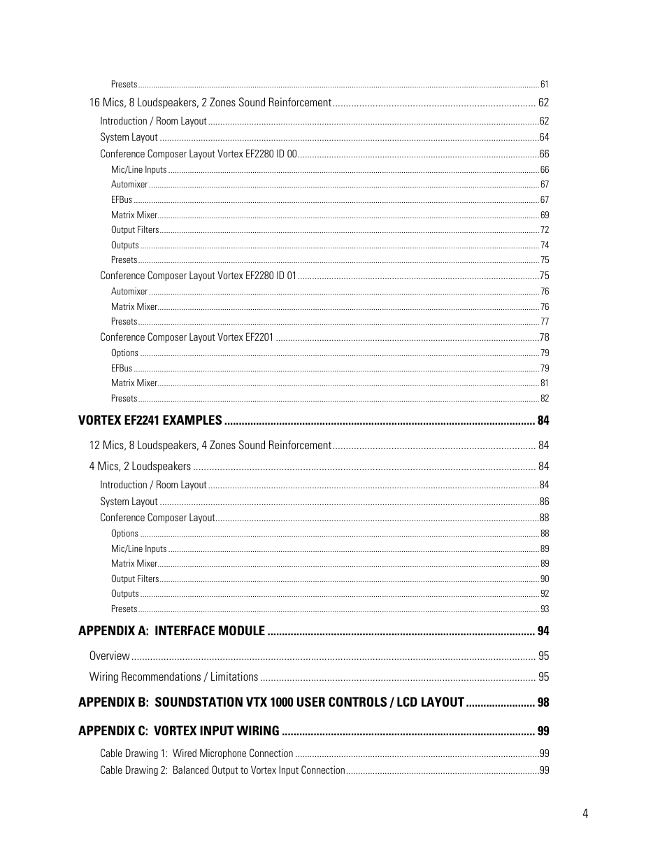 Vortex Media VTX 1000 User Manual | Page 4 / 103