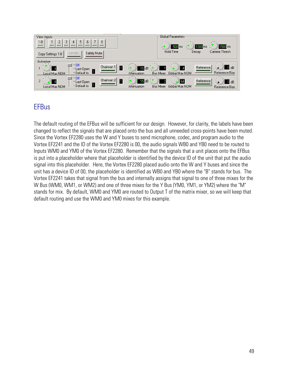 Efbus | Vortex Media VTX 1000 User Manual | Page 49 / 103