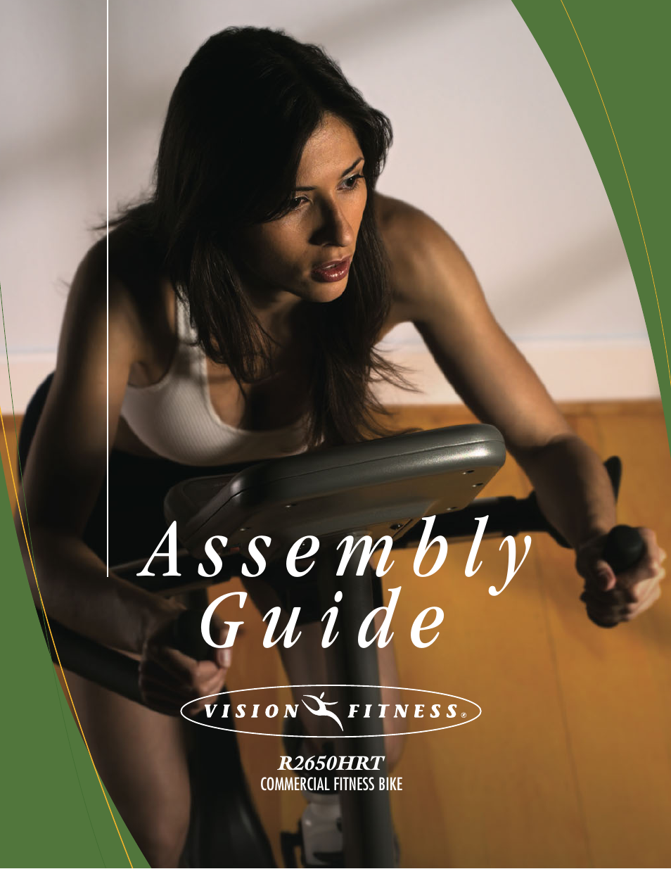 Vision Fitness R2650HRT User Manual | 9 pages
