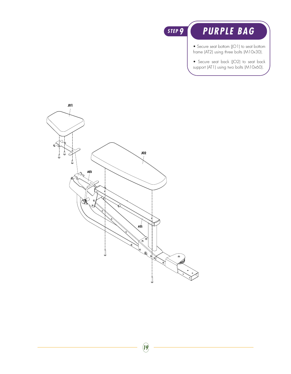 Purple bag | Vision Fitness ST720 User Manual | Page 19 / 32