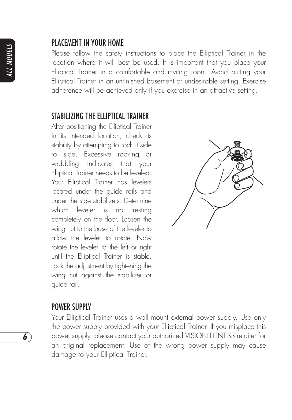 Vision Fitness X6200HRT User Manual | Page 10 / 60