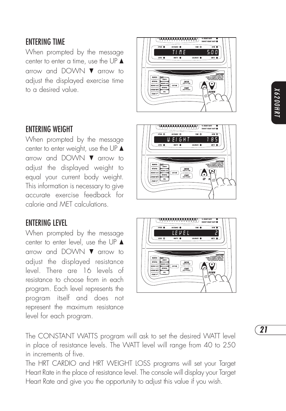 Vision Fitness X6200HRT User Manual | Page 25 / 60