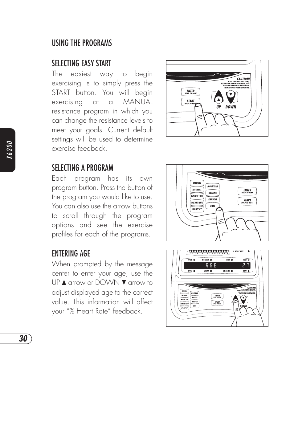 Vision Fitness X6200HRT User Manual | Page 34 / 60