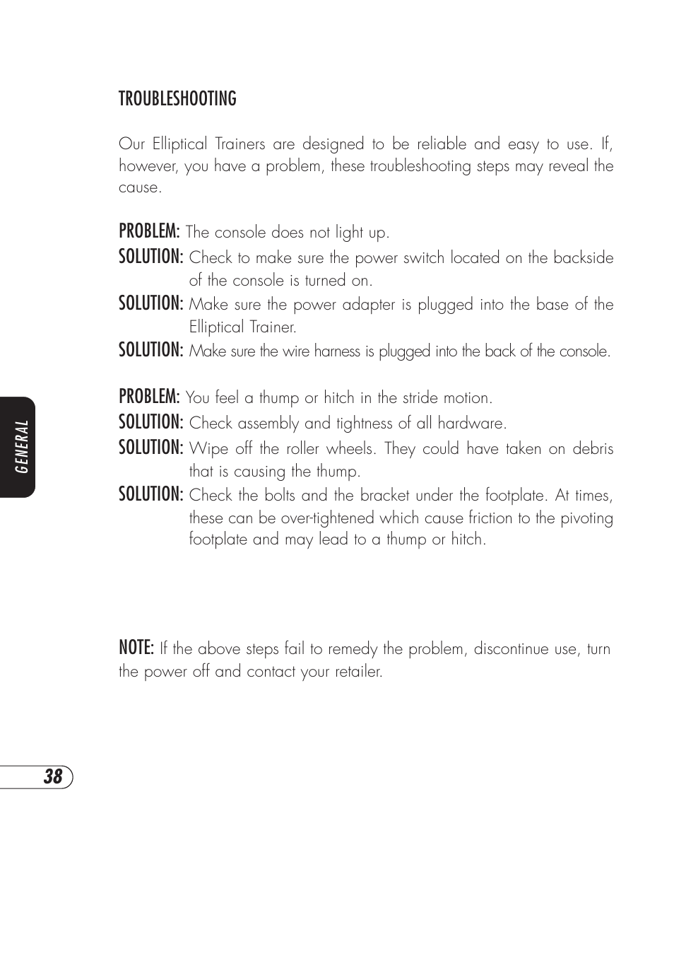 Vision Fitness X6200HRT User Manual | Page 42 / 60