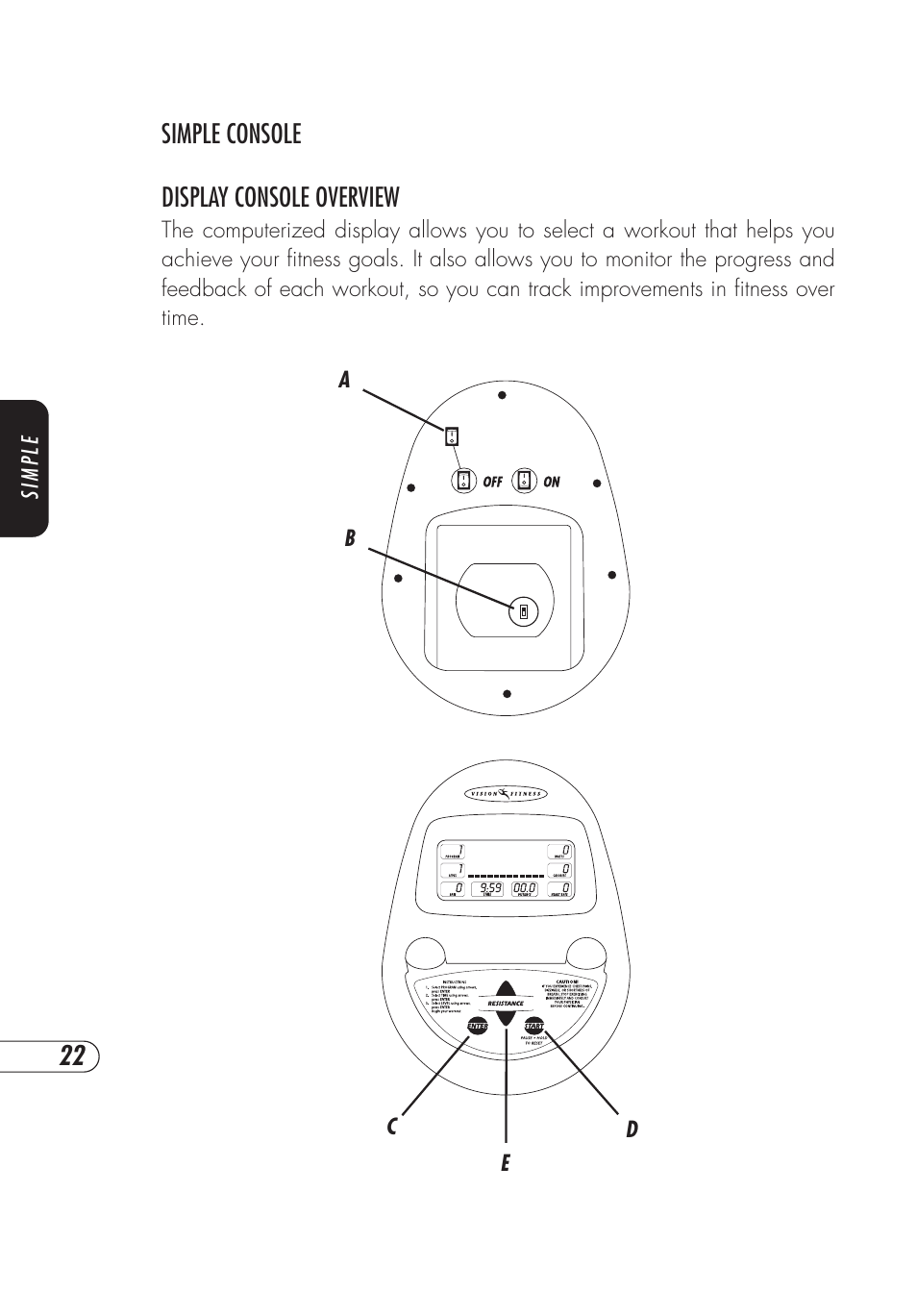 Vision Fitness E3200 User Manual | Page 26 / 72